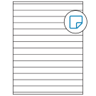 8.5" x 0.75"  Sheet Label