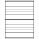8.5" x 0.75"  Sheet Label