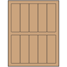 1.5" x 4.75"  Sheet Label