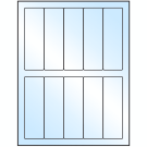 1.5" x 4.75"  Sheet Label