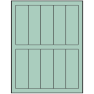 1.5" x 4.75"  Sheet Label