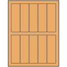 1.5" x 4.75"  Sheet Label