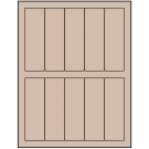 1.5" x 4.75"  Sheet Label