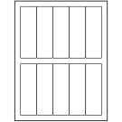1.5" x 4.75"  Sheet Label