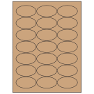 2.5" x 1.375"  Sheet Label