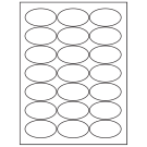 2.5" x 1.375"  Sheet Label