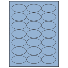2.5" x 1.375"  Sheet Label