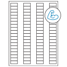 1.125" x 0.5"  Sheet Label