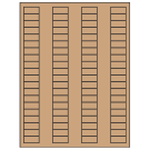 1.125" x 0.5"  Sheet Label
