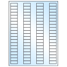1.125" x 0.5"  Sheet Label