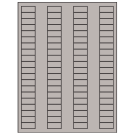 1.125" x 0.5"  Sheet Label