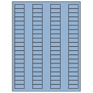1.125" x 0.5"  Sheet Label
