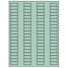 1.125" x 0.5"  Sheet Label