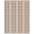 1.125" x 0.5"  Sheet Label