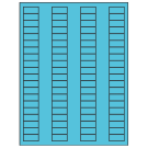 1.125" x 0.5"  Sheet Label