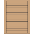 7" x 0.75"  Sheet Label