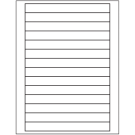 7" x 0.75"  Sheet Label