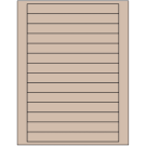 7" x 0.75"  Sheet Label