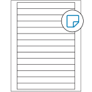 7" x 0.75"  Sheet Label