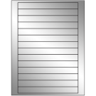 7" x 0.75"  Sheet Label