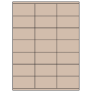 2.83" x 1.5"  Sheet Label