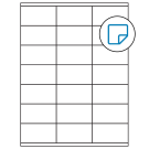 2.83" x 1.5"  Sheet Label