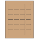 1.5" x 1.5"  Sheet Label