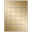 1.5" x 1.5"  Sheet Label