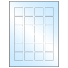 1.5" x 1.5"  Sheet Label