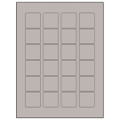 1.5" x 1.5"  Sheet Label