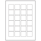 1.5" x 1.5"  Sheet Label
