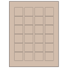 1.5" x 1.5"  Sheet Label
