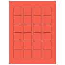 1.5" x 1.5"  Sheet Label