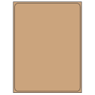 8.375" x 10.875"  Sheet Label