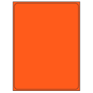 8.375" x 10.875"  Sheet Label