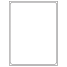 8.375" x 10.875"  Sheet Label