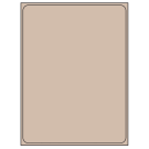 8.375" x 10.875"  Sheet Label