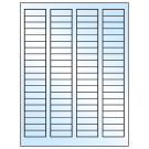 1.7225" x 0.5"  Sheet Label