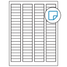 1.7225" x 0.5"  Sheet Label