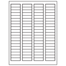 1.7225" x 0.5"  Sheet Label