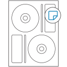 4.656" x 4.656"  Sheet Label