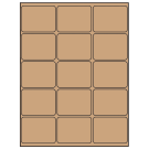 2.6875" x 2"  Sheet Label