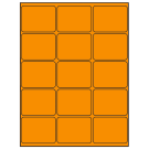 2.6875" x 2"  Sheet Label