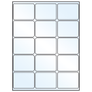 2.6875" x 2"  Sheet Label