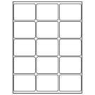 2.6875" x 2"  Sheet Label