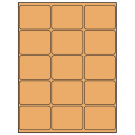 2.6875" x 2"  Sheet Label