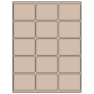 2.6875" x 2"  Sheet Label