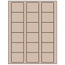 2.125" x 1.75"  Sheet Label