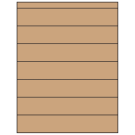 8.5" x 1.5"  Sheet Label
