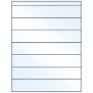 8.5" x 1.5"  Sheet Label